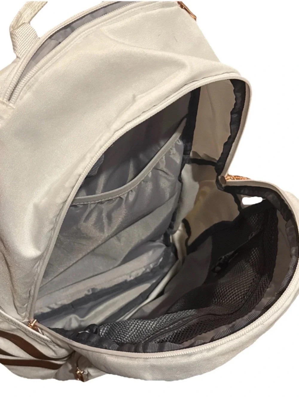 Adidas Women's White Backpack with Rose Gold Accents - Picture 6 of 8